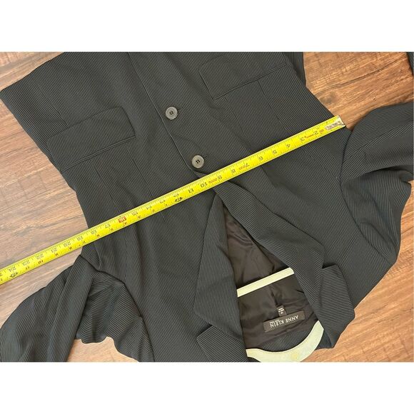 Anne Klein NWT Black Pinstripe Two- Button Blazer, Sz 12, MP $325 - Picture 7 of 9